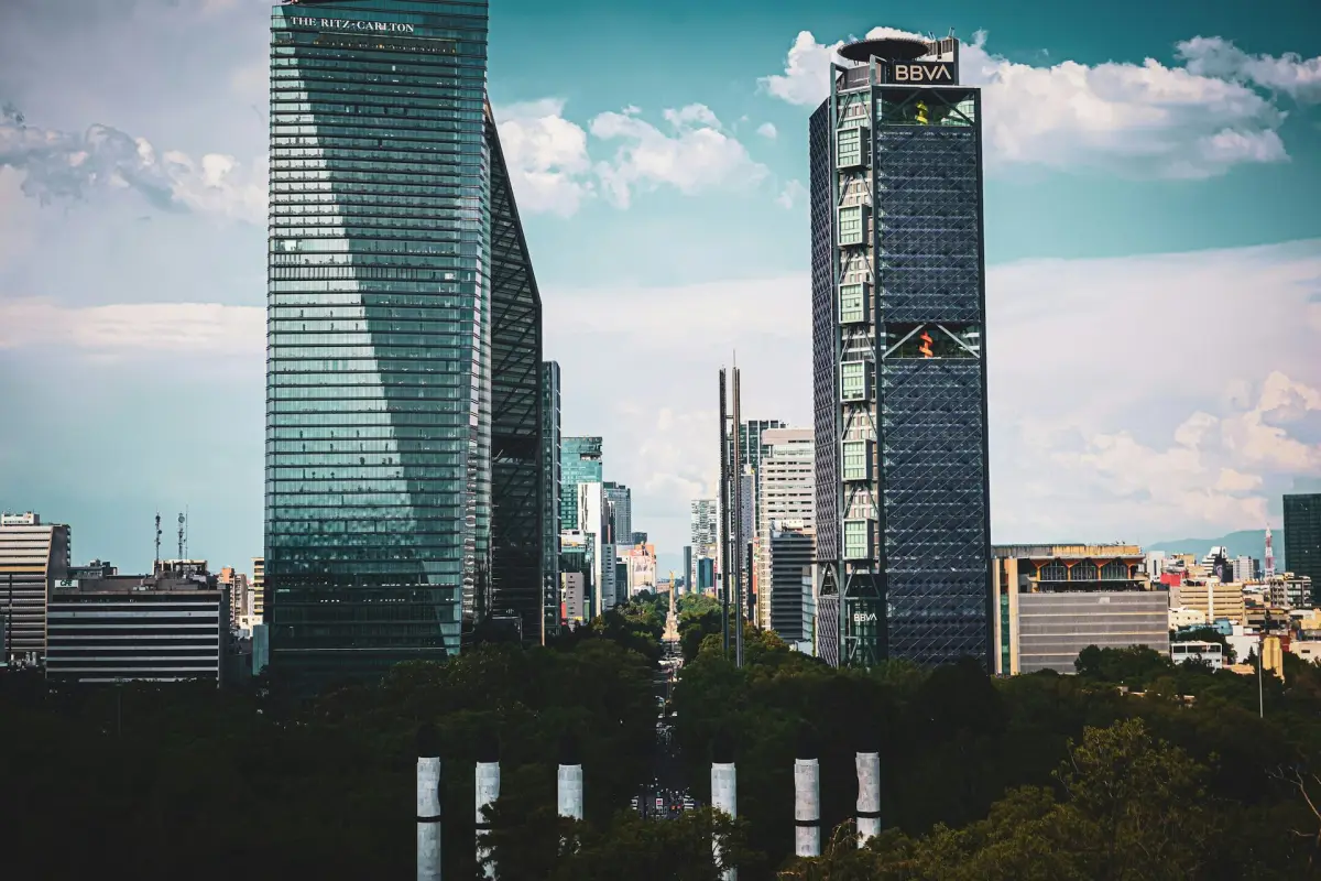 Office towers on Paseo de la Reforma